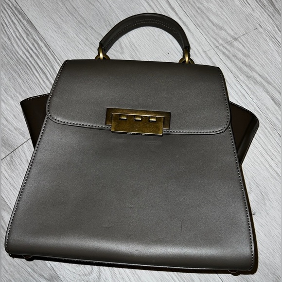 ZAC Zac Posen Eartha genuine leather Shoulder handbag satchel purse - Picture 2 of 10